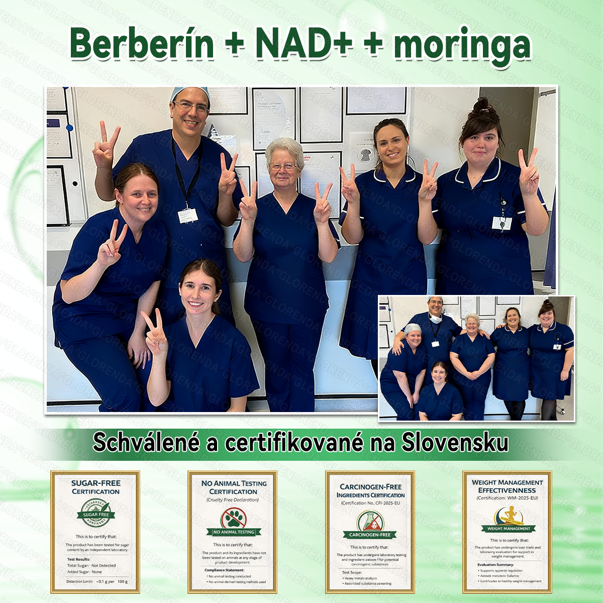 Oficiálny obchod | 🔥 𝑮𝑳𝑶𝐑𝐄𝐍𝐃𝘼® Moringa · Berberín × NAD+ 10 v 1 Pokročilá nano náplasť s mikroihličkami (len raz denne, viditeľné výsledky už po 7 dňoch) 🔥 Pre osoby s obezitou, povolenou pokožkou, cukrovkou a problémami so kĺbmi